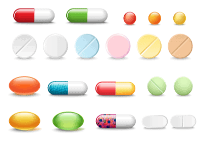 Identify pills, capsule sand medication by color